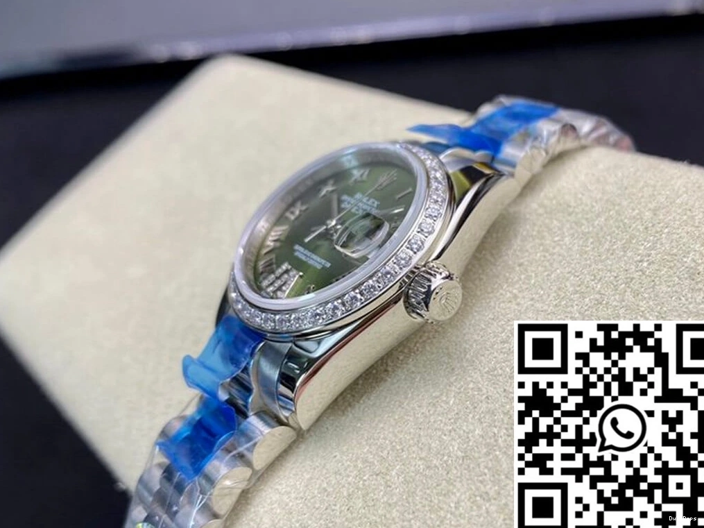 Green Dial 28MM Rolex BP Datejust Diamond-set Factory 0309